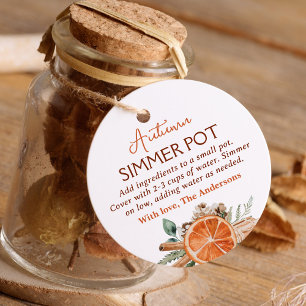 Etiquetas Para Lembrancinhas Autumn Simmer Pote Queda Simmering Potpourri