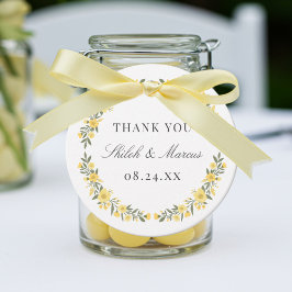 Etiquetas Para Lembrancinhas Avalon Butter Yellow Floral Wreath Casamento