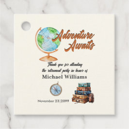 Etiquetas Para Lembrancinhas Aventura de Viagem na Aposentadoria Aguarda o Glob