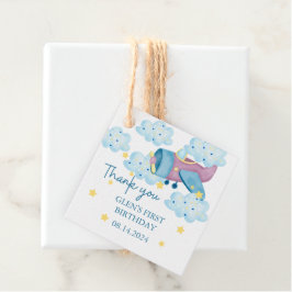 Etiquetas Para Lembrancinhas Avião roxo para cima e para fora Obrigado