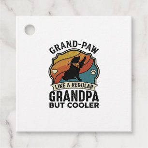 Etiquetas Para Lembrancinhas Avô Pata Vovô Cachorro Retro Pôr do Sol Bandana_1