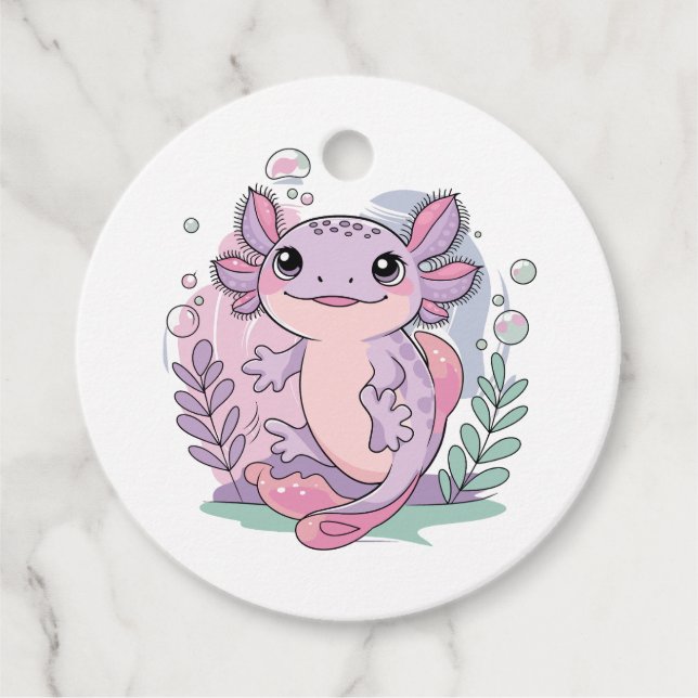 Etiquetas Para Lembrancinhas Axolotls (Frente)
