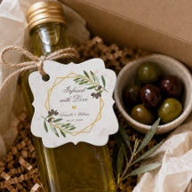 Azeite Infundido com Amor Gold & Foliage Casamento