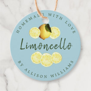 Etiquetas Para Lembrancinhas Azul Limoncello Casado Personalizado