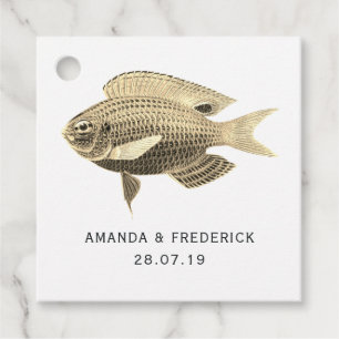 Etiquetas Para Lembrancinhas Azul Náutico Vintage e Dourado