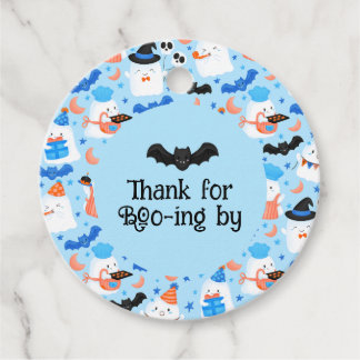 Etiquetas Para Lembrancinhas Azul Pastel Assustador Fofo Personalizado
