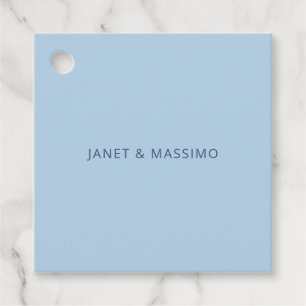 Etiquetas Para Lembrancinhas Azul pastel personalizado minimalista nome persona