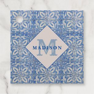 Etiquetas Para Lembrancinhas Azulejos Portugueses Vintage Blue White Monograma
