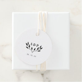 Etiquetas Para Lembrancinhas B & W | Presente de Agradecimento de Casamento Sim