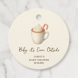 Etiquetas Para Lembrancinhas Baby, It's Cocoa Outside Baby Shower