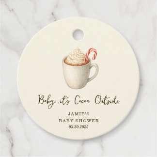 Etiquetas Para Lembrancinhas Baby, It's Cocoa Outside Baby Shower