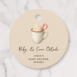 Etiquetas Para Lembrancinhas Baby, It's Cocoa Outside Baby Shower