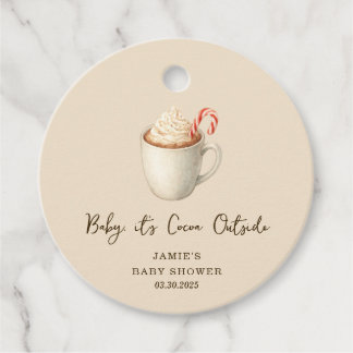 Etiquetas Para Lembrancinhas Baby, It's Cocoa Outside Baby Shower