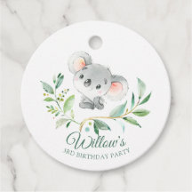 Baby Koala Soft Green Eucalyptus Birthday