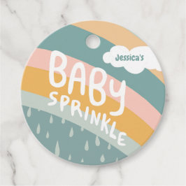 Etiquetas Para Lembrancinhas BABY SPRINKLE Cute Clouds Arco-Íris OBRIGADO A VOC