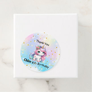 Etiquetas Para Lembrancinhas Baby Unicorn Birthday Tags