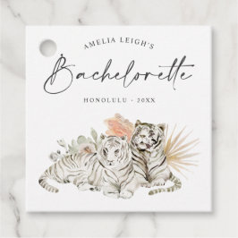 Etiquetas Para Lembrancinhas Bachelorette Tropical Boho Tigers