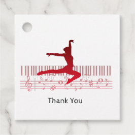Etiquetas Para Lembrancinhas Bailarino de ballet em um teclado