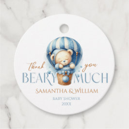 Etiquetas Para Lembrancinhas Balão Azul do Urso Azul do Urso da Criança