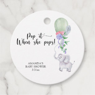 Etiquetas Para Lembrancinhas Balão e Elefante - pop! quando ela pop!
