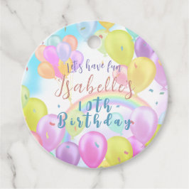 Etiquetas Para Lembrancinhas Balão Pastel Birthday