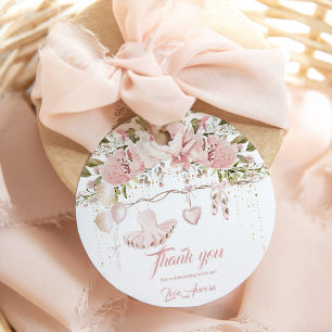 Etiquetas Para Lembrancinhas Ballerina calçados dança floral e aniversário de g