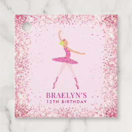 Etiquetas Para Lembrancinhas Ballerina Glitter Confetti Aniversário Design