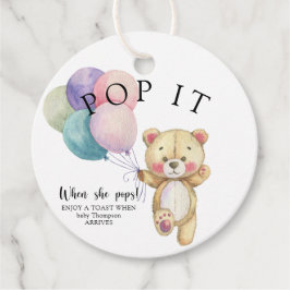 Etiquetas Para Lembrancinhas Balões de ursos de peluche - Pop!