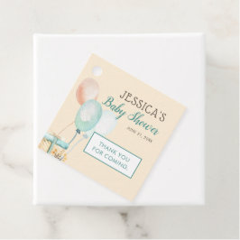 Etiquetas Para Lembrancinhas Baloes e Presentes Boho Baby Shower Agradecimento