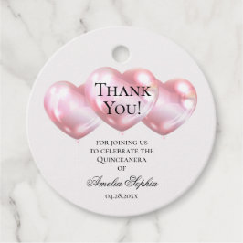 Etiquetas Para Lembrancinhas Balões Rosa Quinceañera