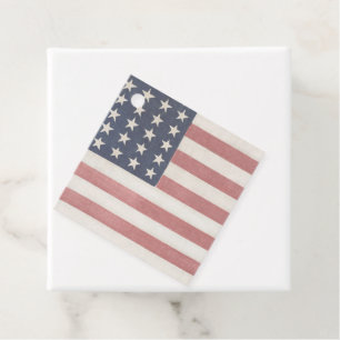 Etiquetas Para Lembrancinhas Bandeira Americana Rústica