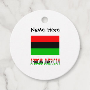 Etiquetas Para Lembrancinhas Bandeira da Diáspora Afro-Americana Personalizada