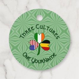 Etiquetas Para Lembrancinhas Bandeira de Shamrock belga irlandesa Americana Per