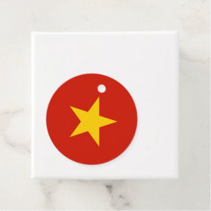 Etiquetas Para Lembrancinhas bandeira do Vietname