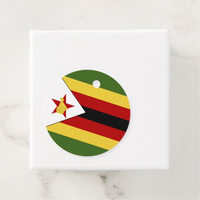 Etiquetas Para Lembrancinhas Bandeira do Zimbabué (In Situ)