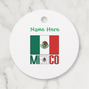 Etiquetas Para Lembrancinhas Bandeira Personalizada do México