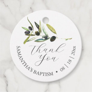 Etiquetas Para Lembrancinhas Baptism Favor Tags Watercolor Branch