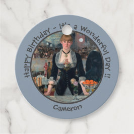 Etiquetas Para Lembrancinhas Bar de Manet na Coleção do Partido Folies-Bergère