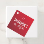 Etiquetas Para Lembrancinhas BAR MITZVAH - gradiente de burlagem vermelha estre<br><div class="desc">por kat massard >> https://linktr.ee/simplysweetpaperie <<<</div>
