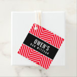Etiquetas Para Lembrancinhas BAR MITZVAH preto geométrico<br><div class="desc">pelo kat massard >> https://linktr.ee/simplysweetpaperie <<< Uma etiqueta personalizada simples é perfeita para as etiquetas favoritas do seu evento especial.</div>