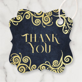 Etiquetas Para Lembrancinhas Barroco Elegante Casamento Clássico e Chique Azul 