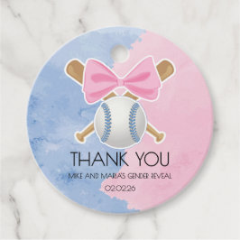 Etiquetas Para Lembrancinhas Baseball ou sexo de arco revelam obrigado que você