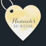 Etiquetas Para Lembrancinhas BAT MITZVAh a favor da marca de água amarela moder<br><div class="desc">pelo kat massard >> https://linktr.ee/simplysweetpaperie <<< Uma marca em forma de coração fofo é perfeita para as etiquetas favoritas do seu evento especial.</div>