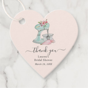 Etiquetas Para Lembrancinhas Batedeira de Bolo Rosa Chuveiro de Noiva Coração O