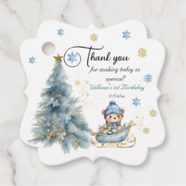 Etiquetas Para Lembrancinhas Bear Natal Um Primeiro Aniversário Inverno