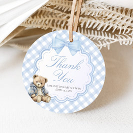Etiquetas Para Lembrancinhas Bearly Wait Elegant Bear Baby Shower
