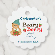 Beary Berry First Birthday Cute Kid Strawberry