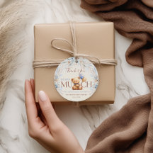 Beary Much Teddy Bear Baby Shower Thank You