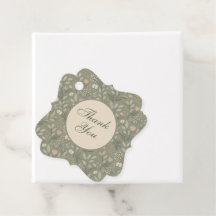 Beautiful Flowers on Sage Green Earthy Colors