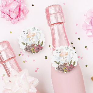 Etiquetas Para Lembrancinhas Beba-me Bule e Teacup Alice no País das Maravilh